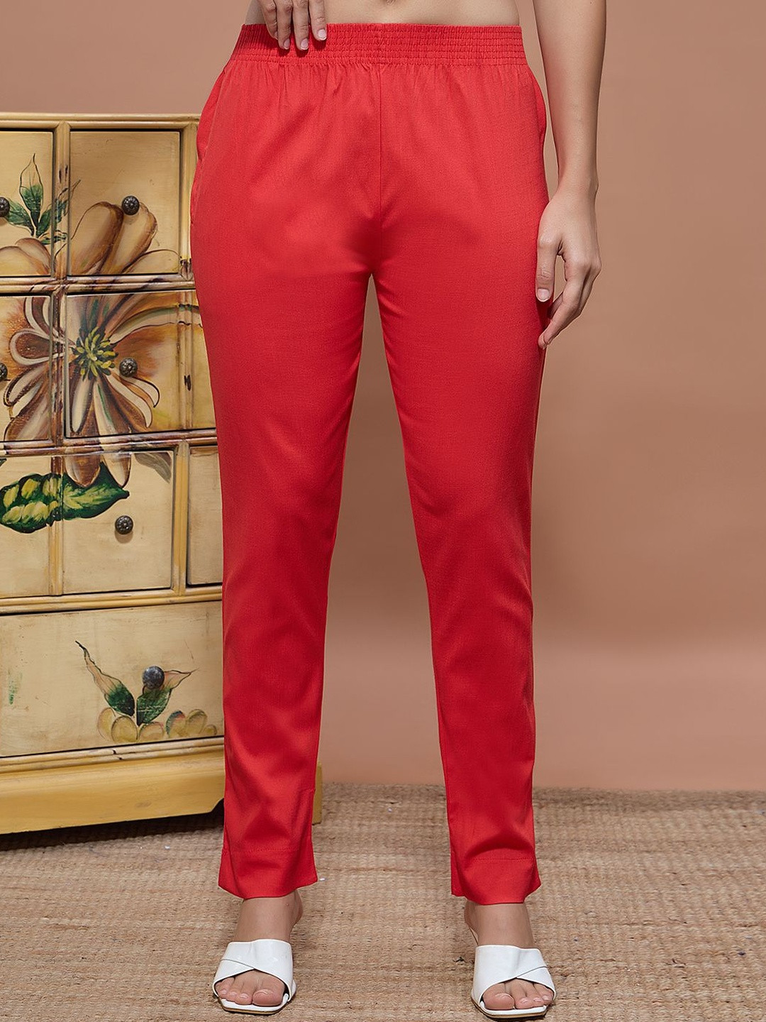 URBAN TRENDING Women Urban Straight Fit Cigarette Trousers