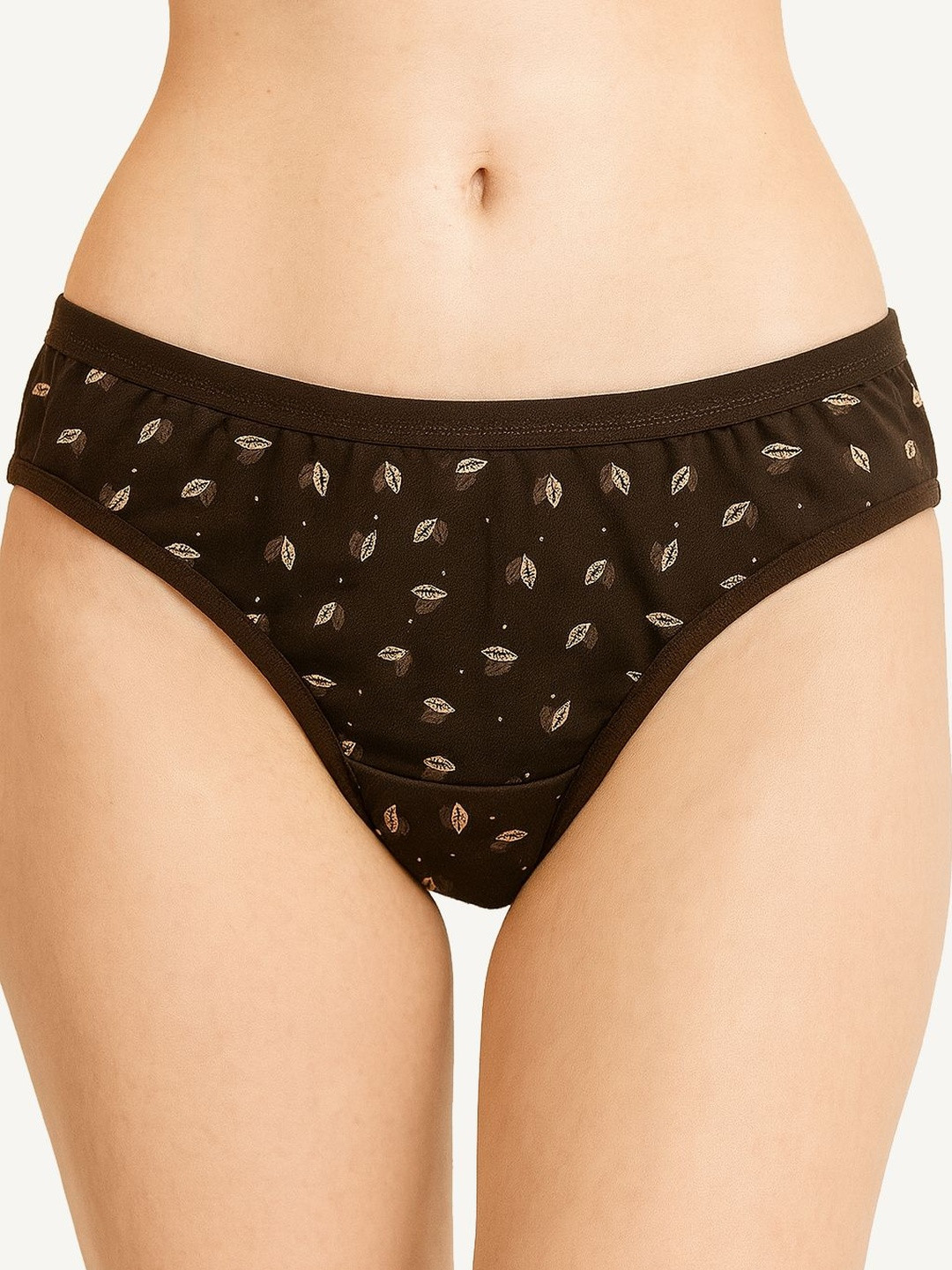FiveFlag Women Pack Of 3 Printed 100% Combed Cotton Hipster Briefs