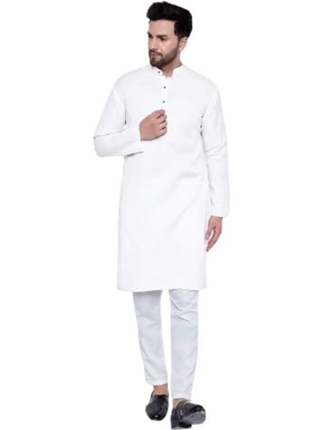 JEXI Mandarin Collar Kurta With Pyjamas