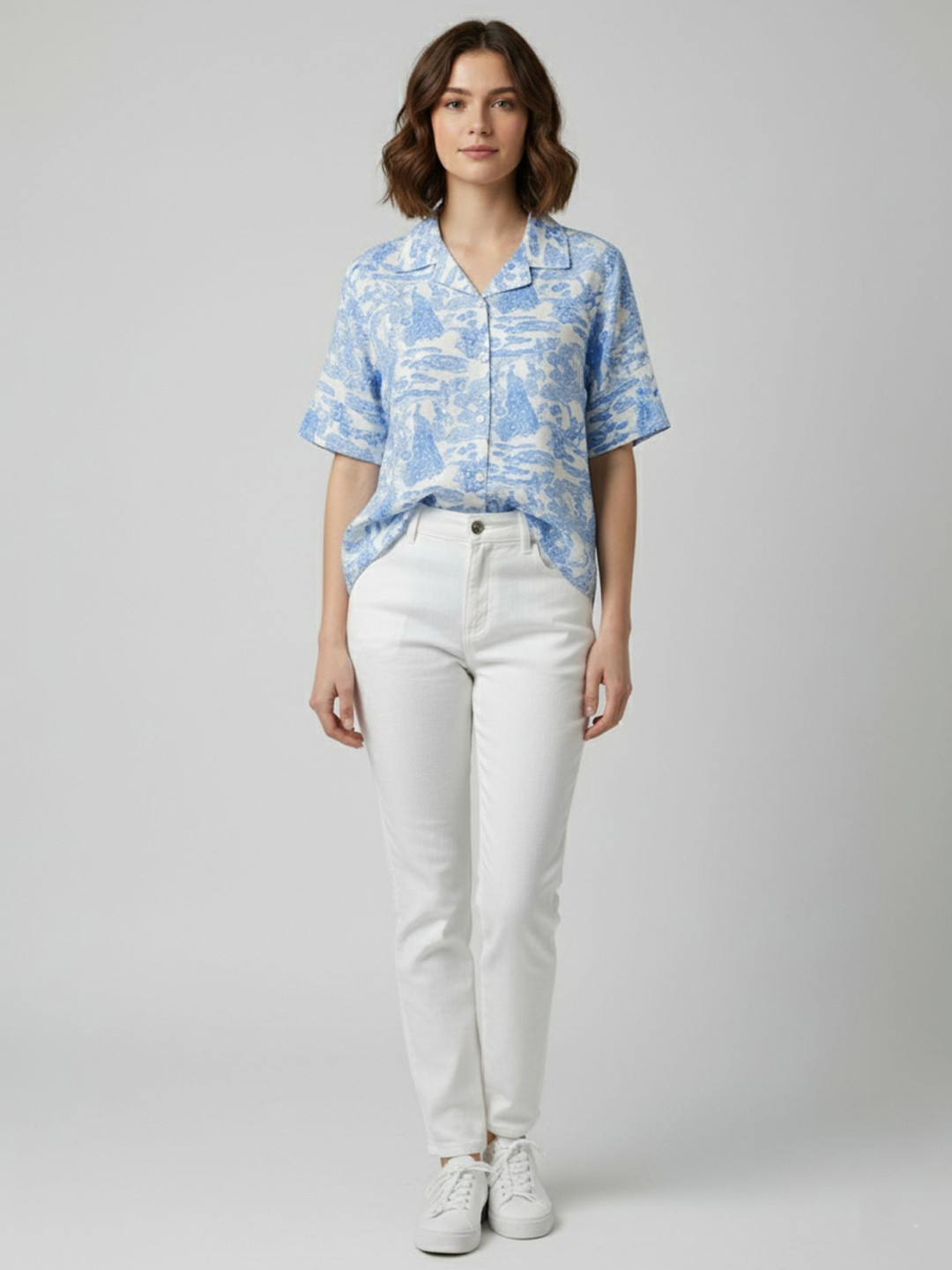 June 9 Clothing Women Standard Printed Casual Shirt