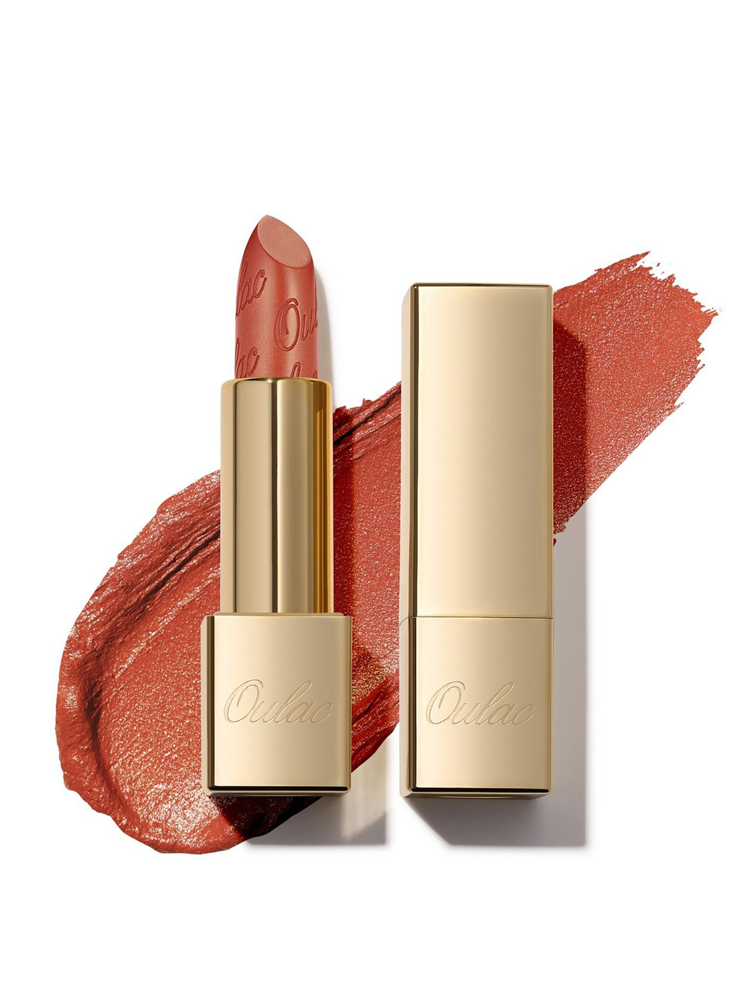 Oulac Metallic Shine Lipstick With Castor Oil - 4.3 g - Outrageous GM07