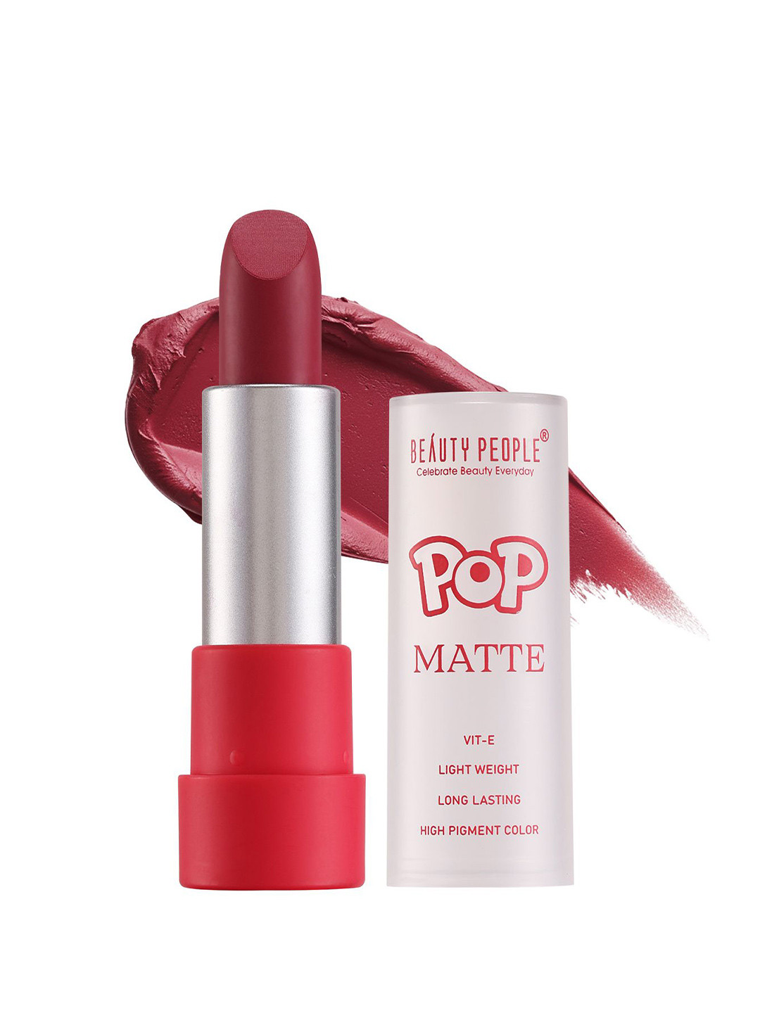 Beauty People Pop Matte Long Lasting Lipstick 3.8 g - Midnight Maroon 15