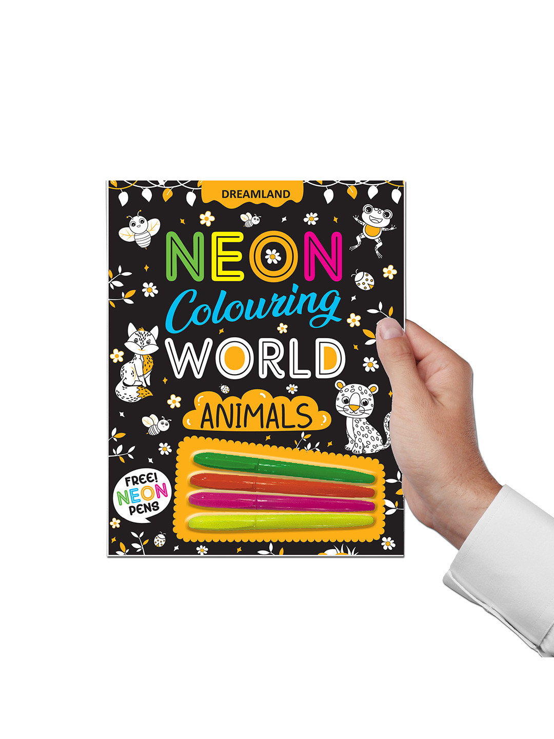 Dreamland Animals Neon Colouring World Book