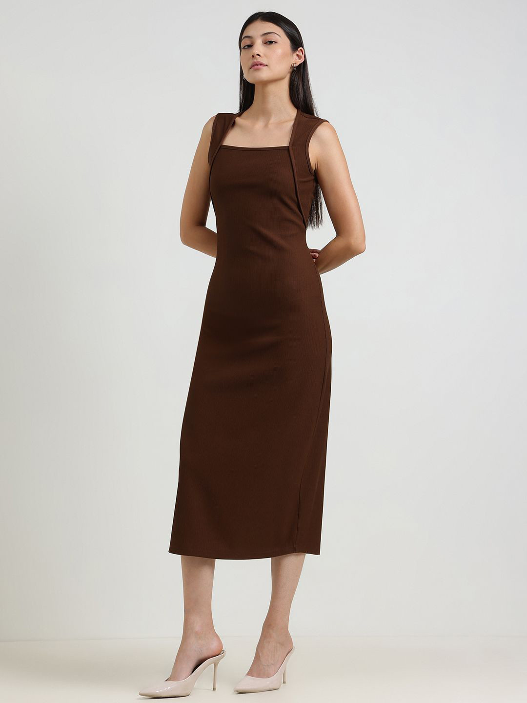 FableStreet Formal Bodycon Midi Dress