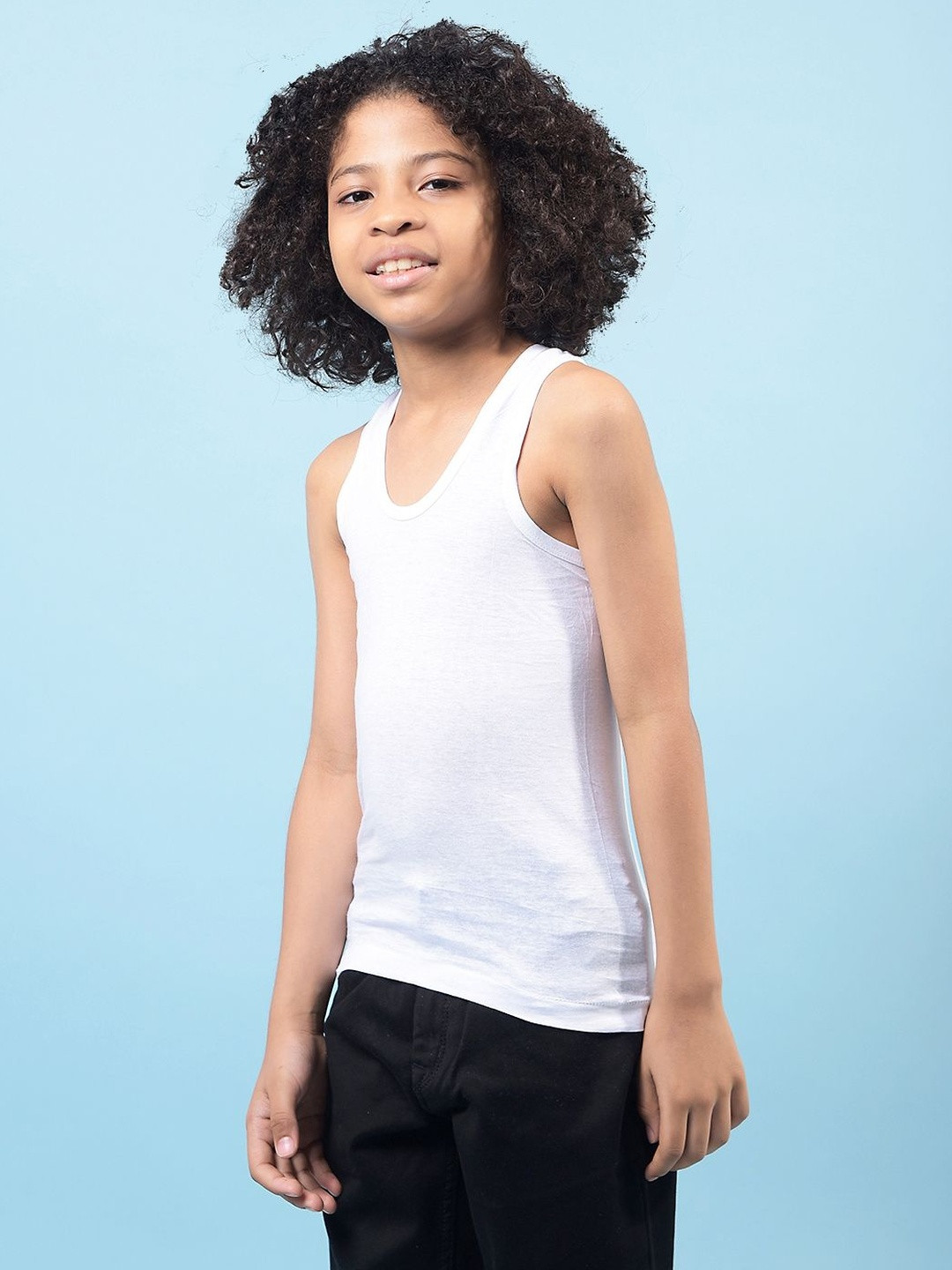 RKG Boys Pack Of 7 Scoop Neck Cotton Undershirt Vests