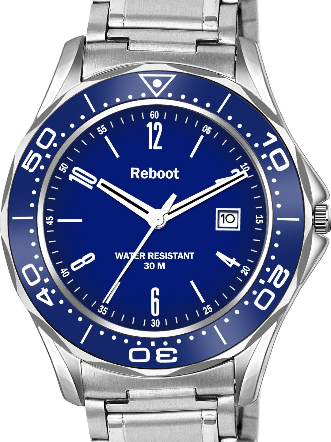 REBOOT Men Dial & Stainless Steel Bracelet Style Straps Analogue Watch 1632 Aquaracer Blue New Edition by