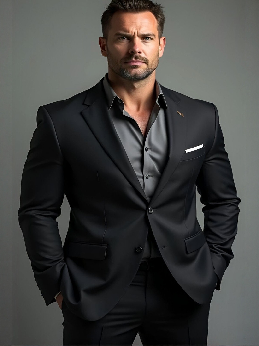 jenish creation Slim-Fit Single Breasted Blazer