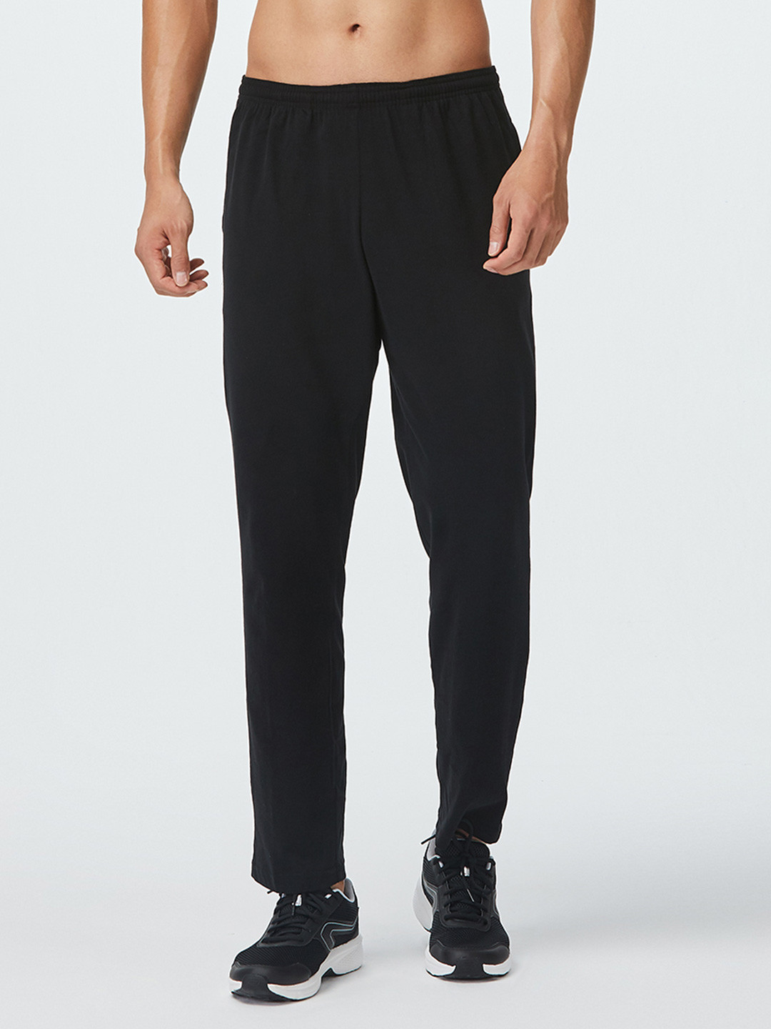 Decathlon Domyos - Men Black Stretchable Gym Trackpants