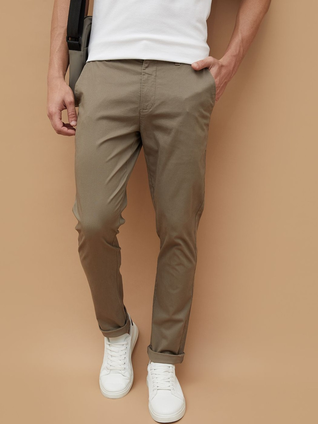 CODE by Lifestyle Men Regular Fit Chinos Trousers