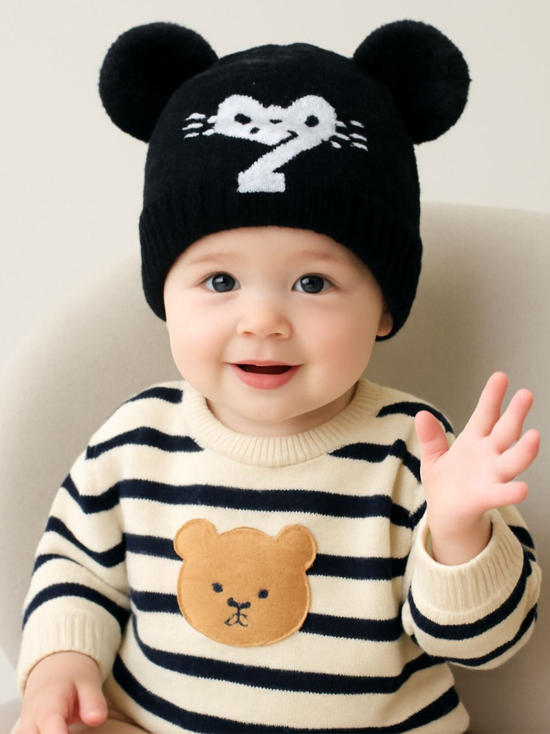 Cdeck Kids Woollen Beanie Knit Warm Caps