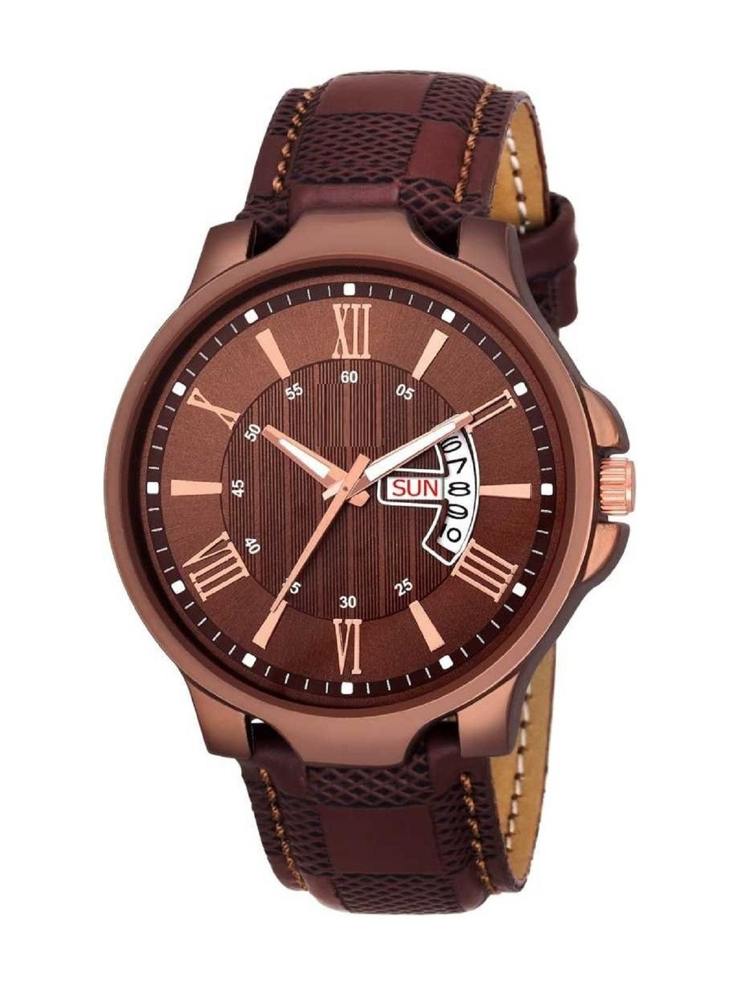 WATCHSTAR Men Dial & Leather Straps Analogue Watch DD BrownSZN33776944