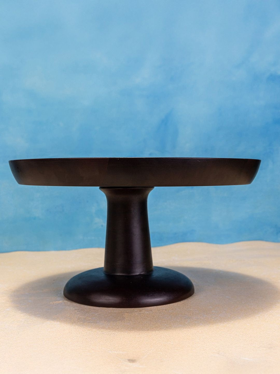 Ireka Homes Sakura Coffee Brown Wooden Cake Stand