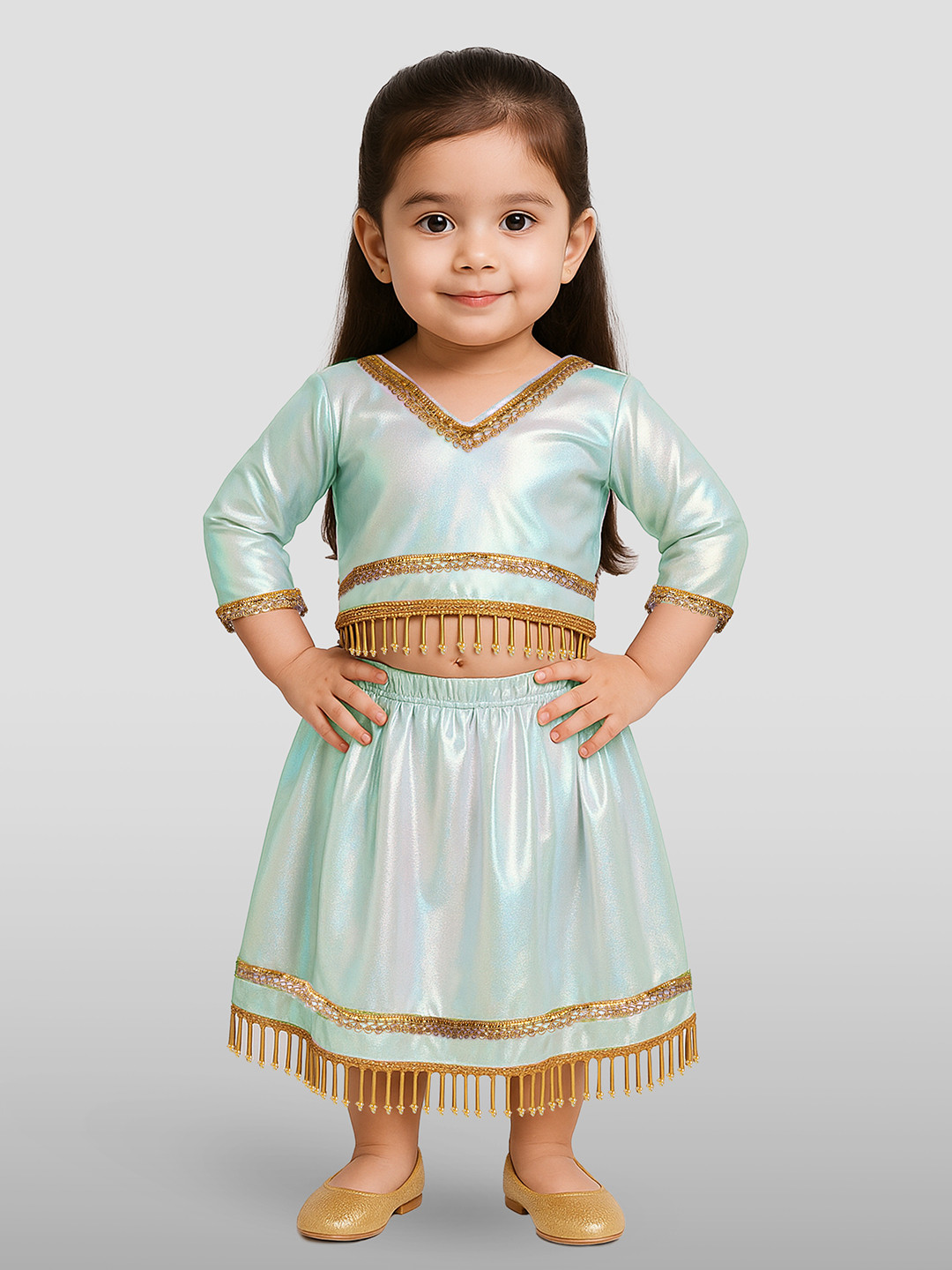 JBN Creation Girls Ready to Wear Lehenga &