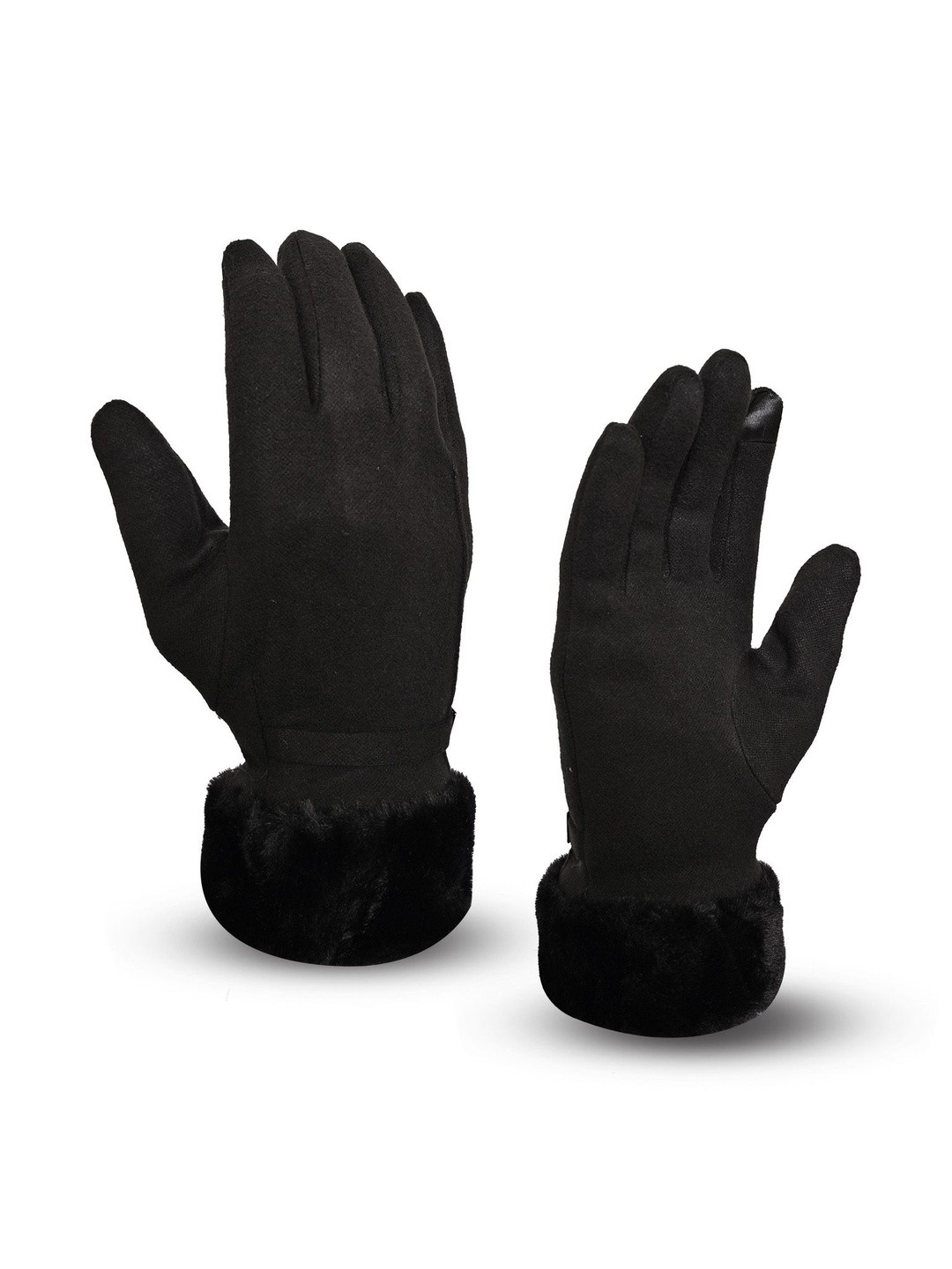 LOOM LEGACY Women Solid Acrylic  Snow Proof Touchscreen Soft Winter Gloves