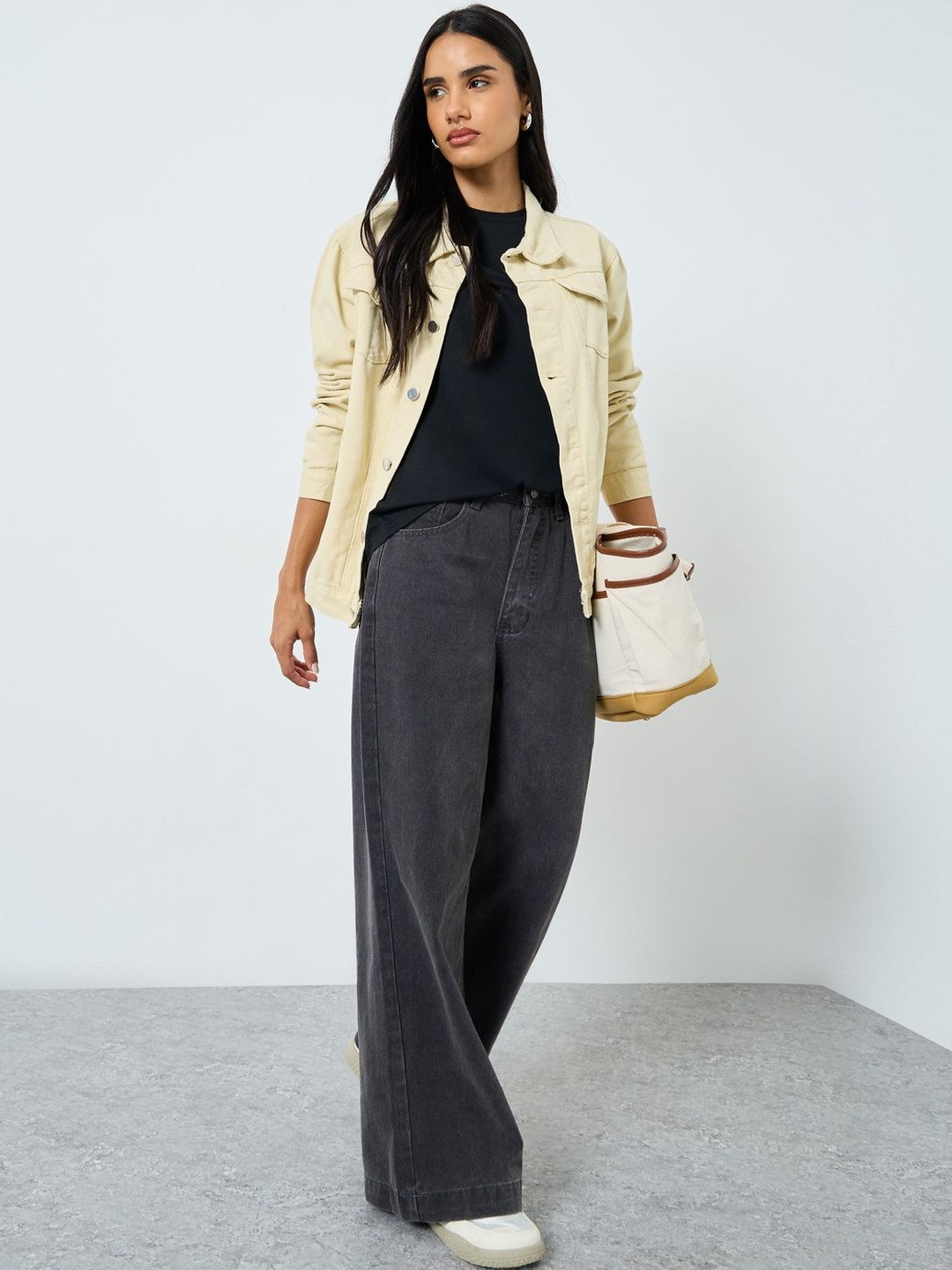 Styli Women Washed Denim Jacket