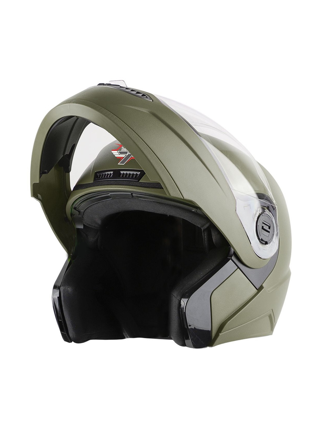 Steelbird SBA 7 Dashing Flip-Up ISI Certified Scratch-Resistant Motorbike Helmet