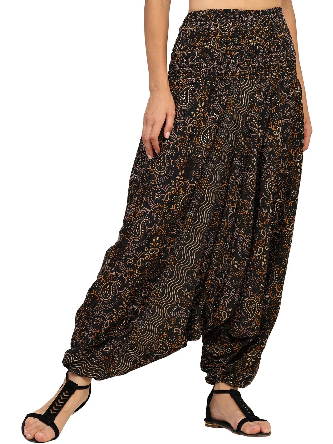 GALE GIRLS Women Straight Fit Printed Boho Yoga Stretchable Harem Pants
