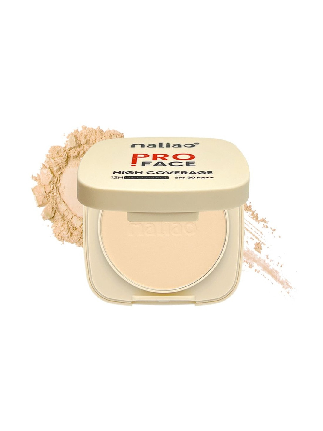 Maliao Pro Face High Coverage Compact Powder - White Ivory 01