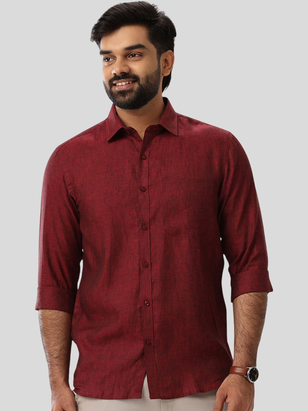 UATHAYAM Men Slim Fit Casual Shirt