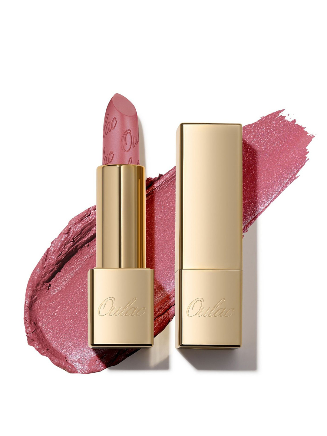 Oulac Metallic Shine Lipstick With Castor Oil - 4.3 g - Mauve Babe GM04
