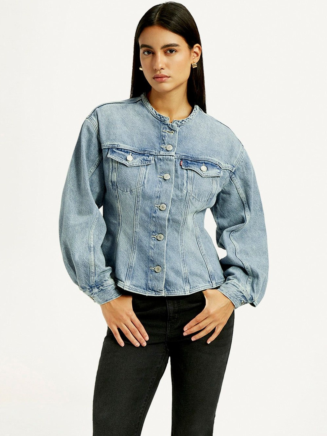 Levis Women Denim Jacket with Embroidered