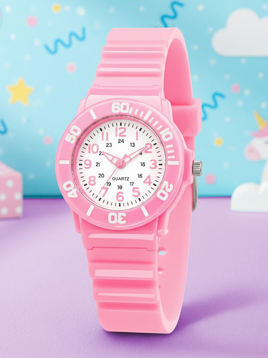 Time Up Unisex Kids Dial & Cut Work Straps Analogue Watch BTR-RINGER-3