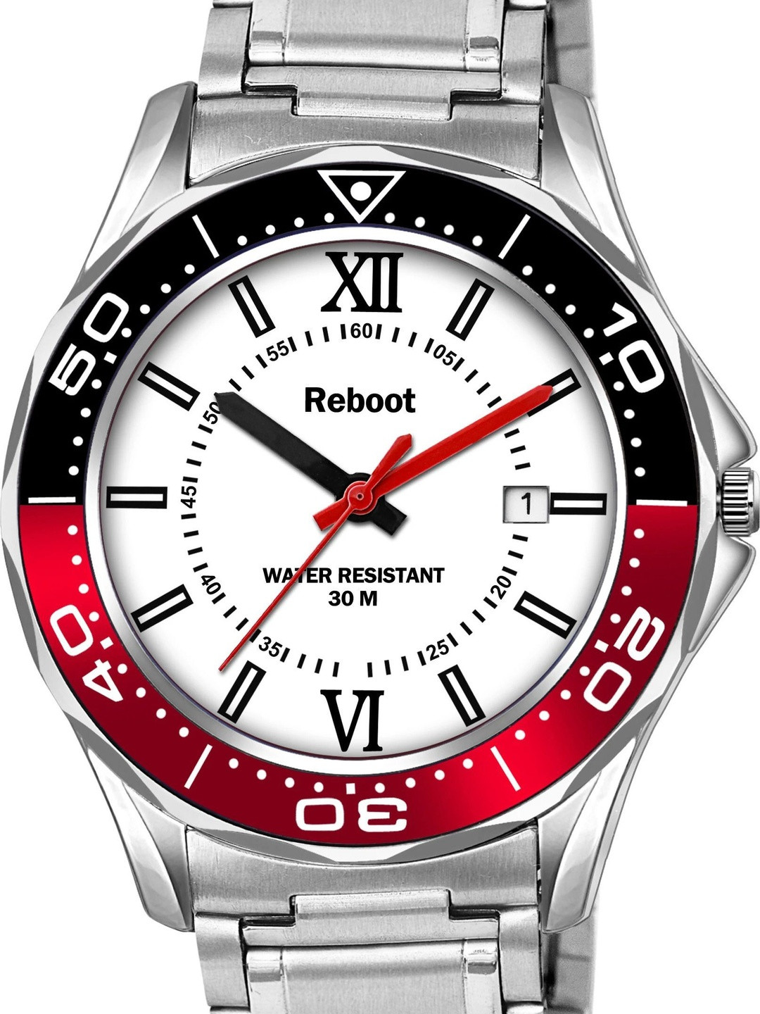 REBOOT Men Dial & Stainless Steel Straps Watch 1635 Aquaracer White New Edition by Reboot