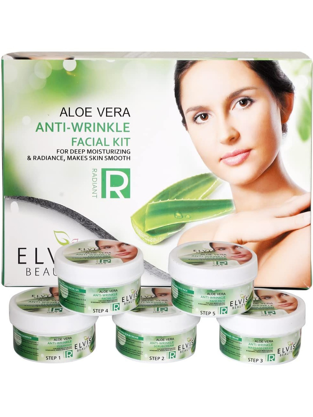 ELVIS BEAUTY Women Aloe Vera Anti-Wrinkle  Deep Moisturizing & Radiance Facial Kit - 420 g