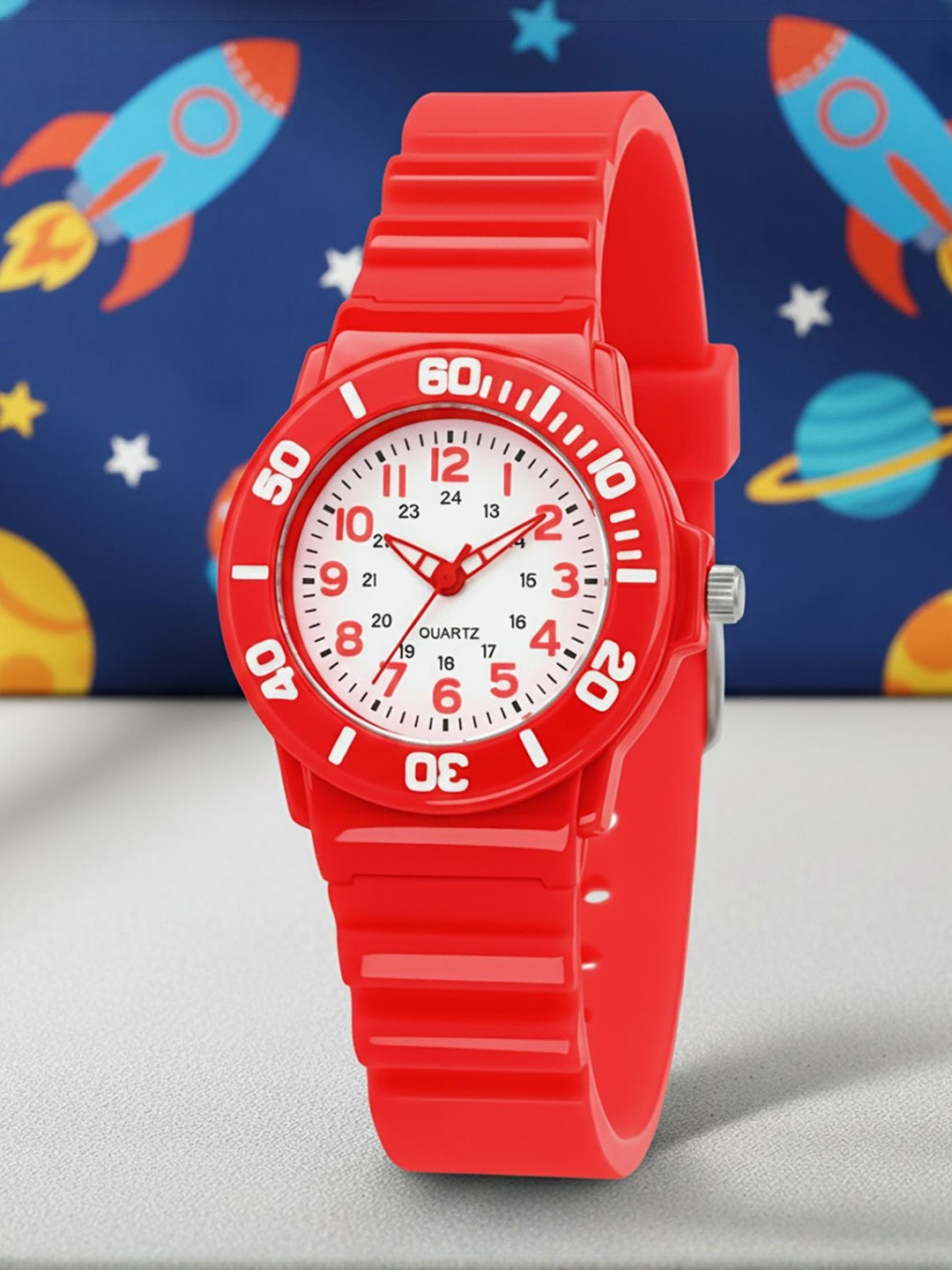 Time Up Unisex Kids Dial & Cut Work Straps Analogue Watch BTR-RINGER-7