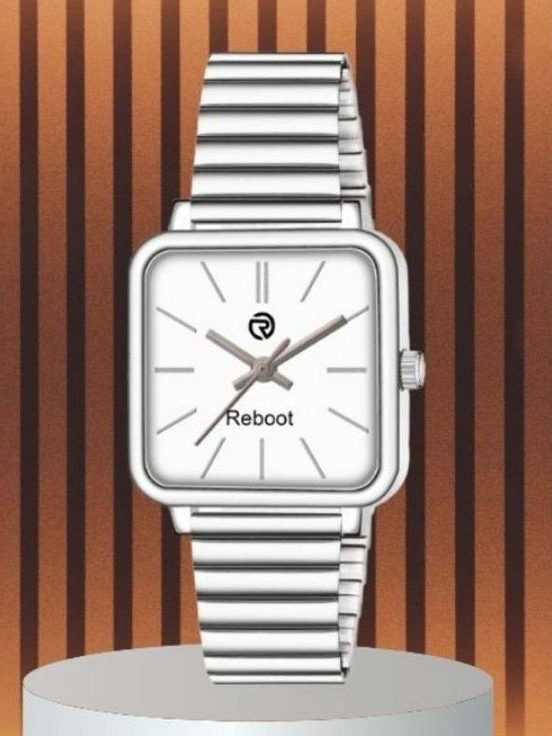 REBOOT Men Dial & Bracelet Style Straps Analogue Watch New27_152 Chuan White Designer