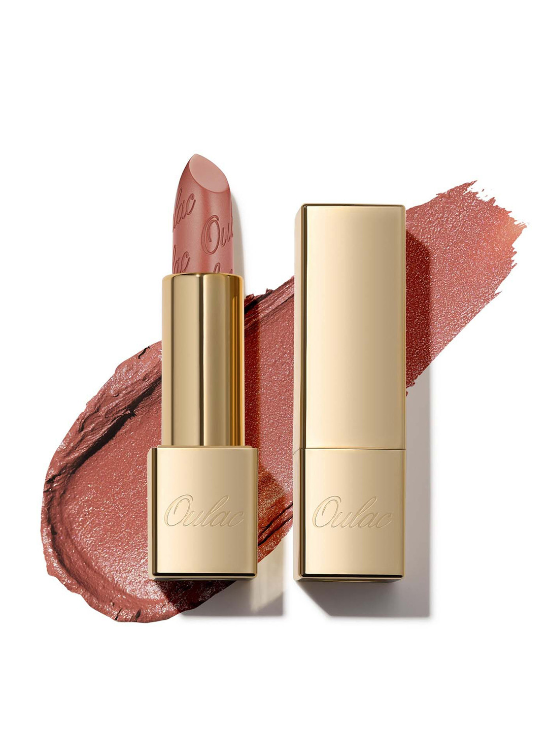 Oulac Metallic Shine Lipstick With Castor Oil - 4.3 g - Deep Down GM03