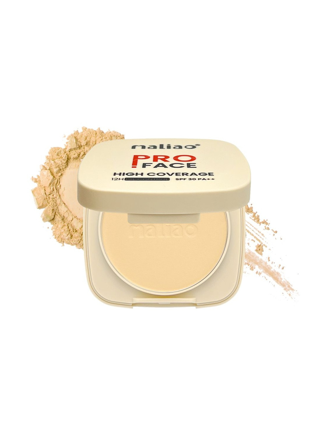 Maliao Pro Face High Coverage Compact Powder - 20 g - Soft Ivory 02