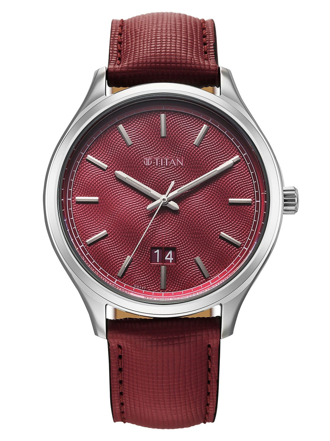 Titan Classique Palette Of Time 2.0 Mgnta Dial Interchangeable Straps Watch - 10033SL02