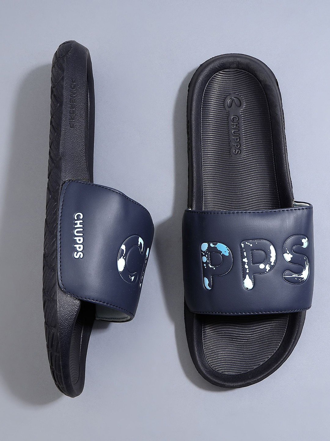 CHUPPS Drip Men Printed PU Sliders