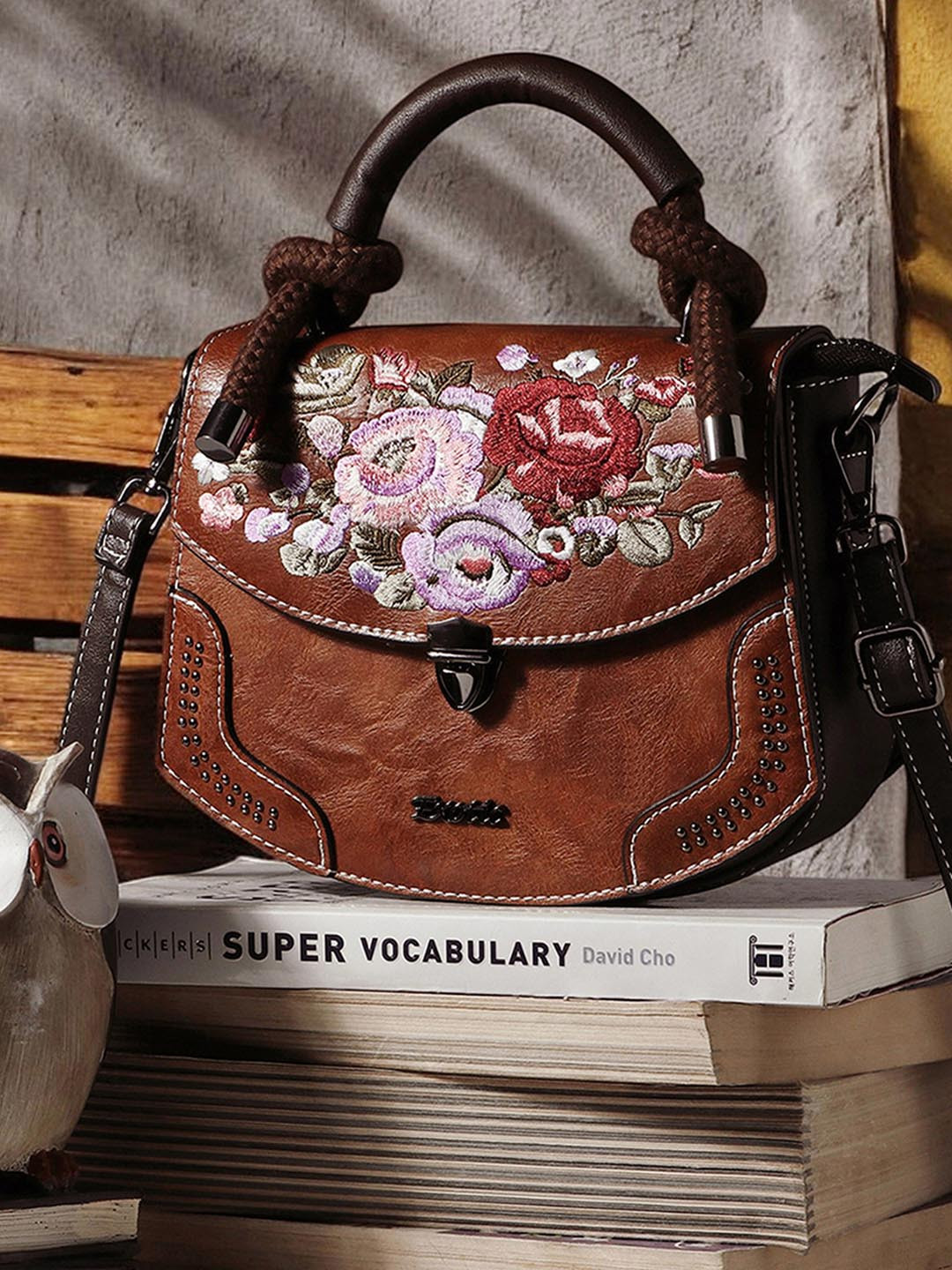 Exotic Floral Swagger Sling Bag