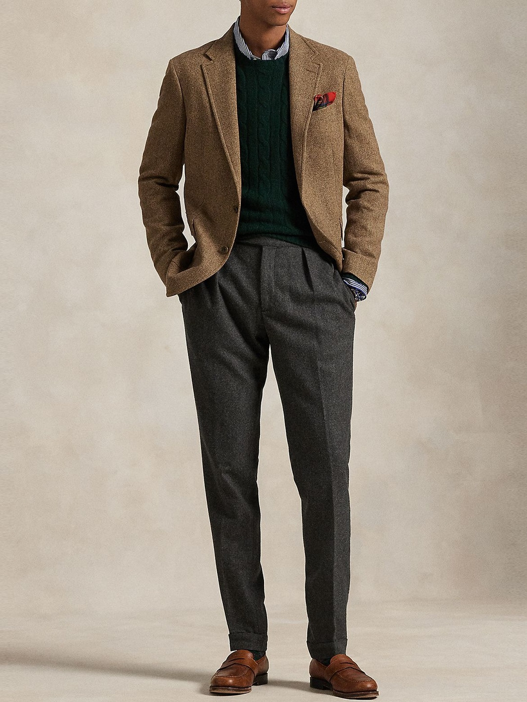 Polo Ralph Lauren Notched Collar Single Breasted Blazer