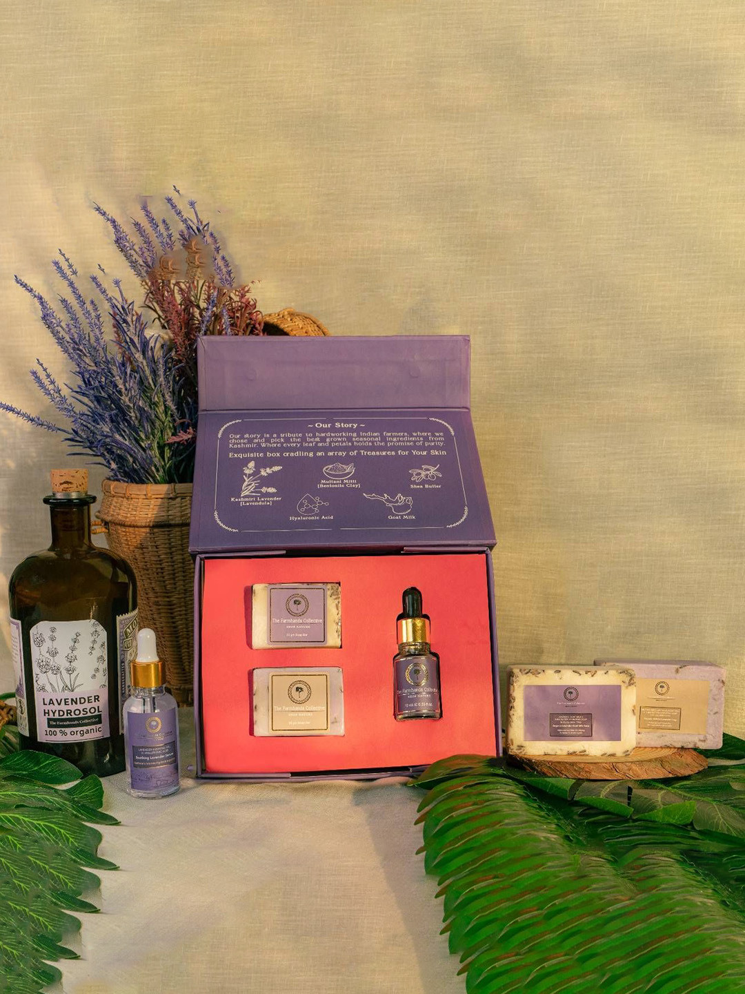 The Farmhands Collective 3-Piece Skincare Bundle with Serum+Night Gel & Soap