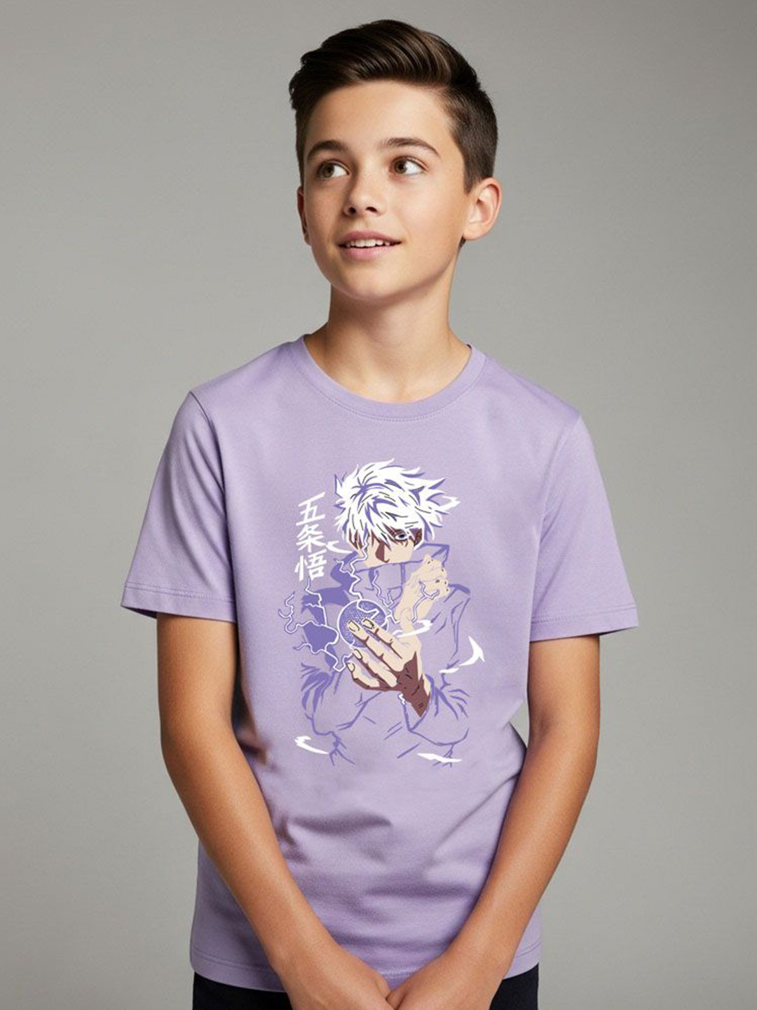 LONDON STREETS Boys Graphic Printed Round Neck Short Sleeves Cotton T-shirt
