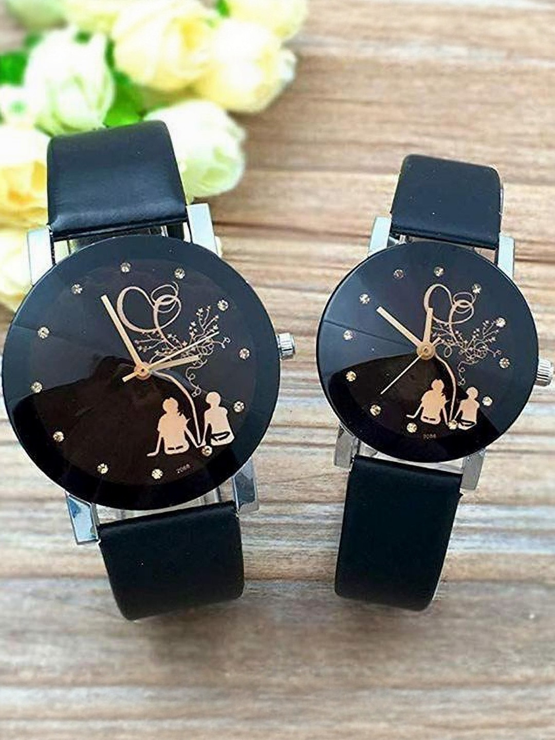 WATCHSTAR Unisex Regular Straps Analogue Watch With NEW-COUPLE_695