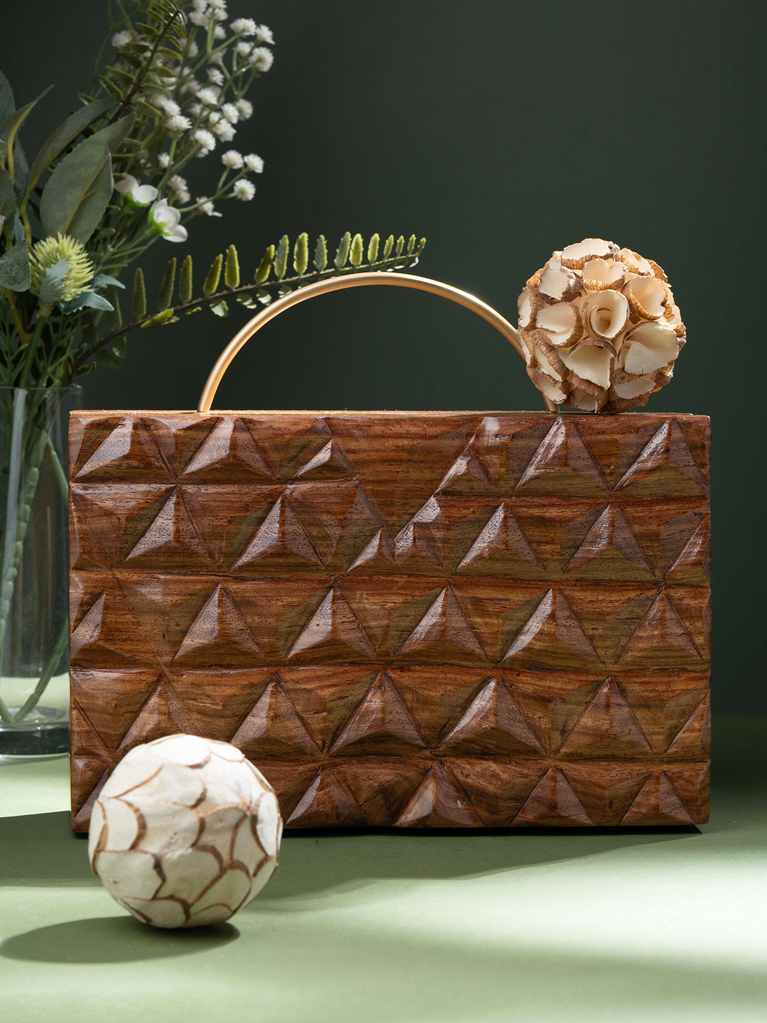 TASH BAGS Women Textured Structured Handheld Bag