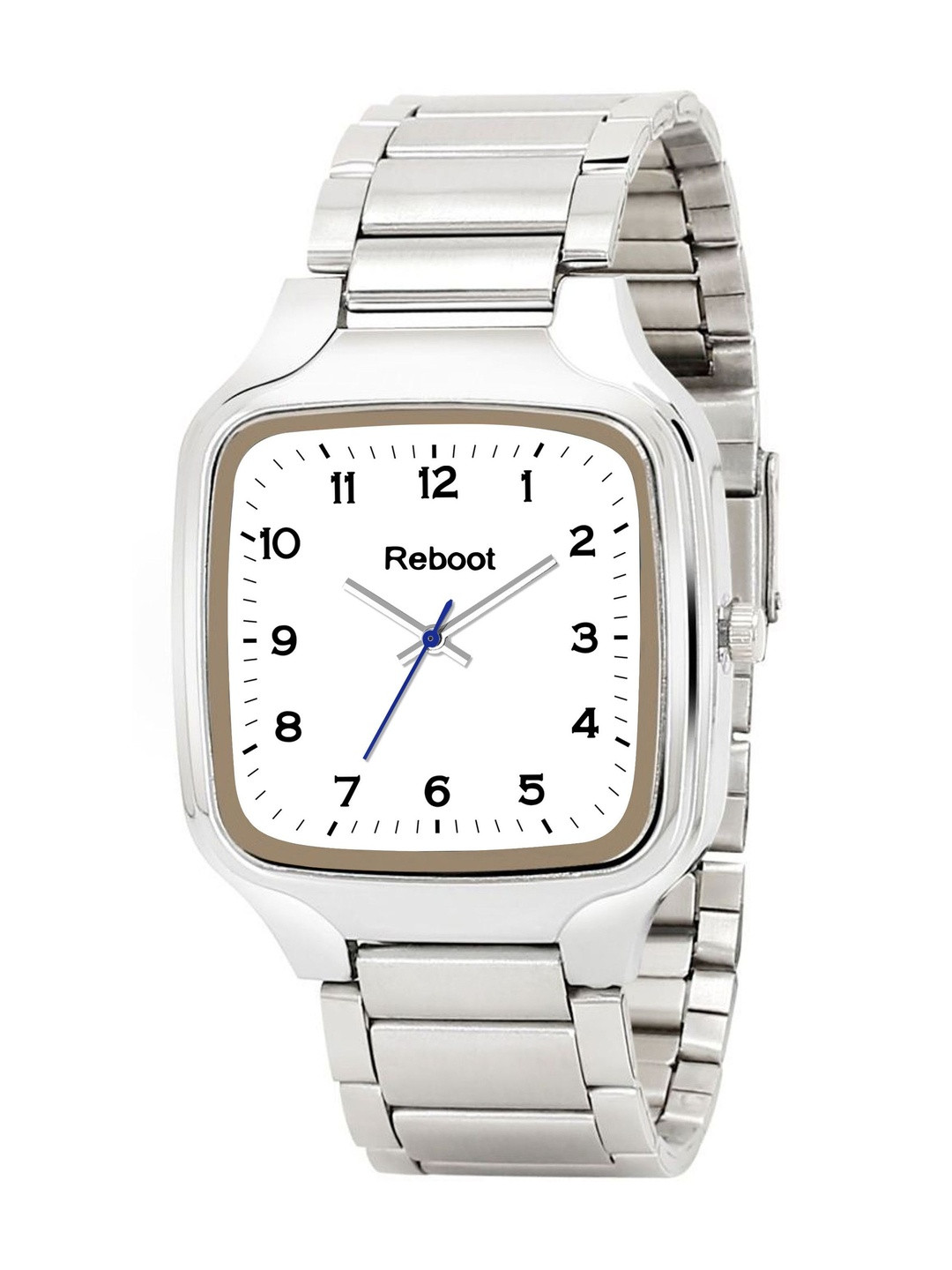 REBOOT Men Stainless Steel Bracelet Style Analogue Watch SH_FT4026WhiteDesignerSquareWatch