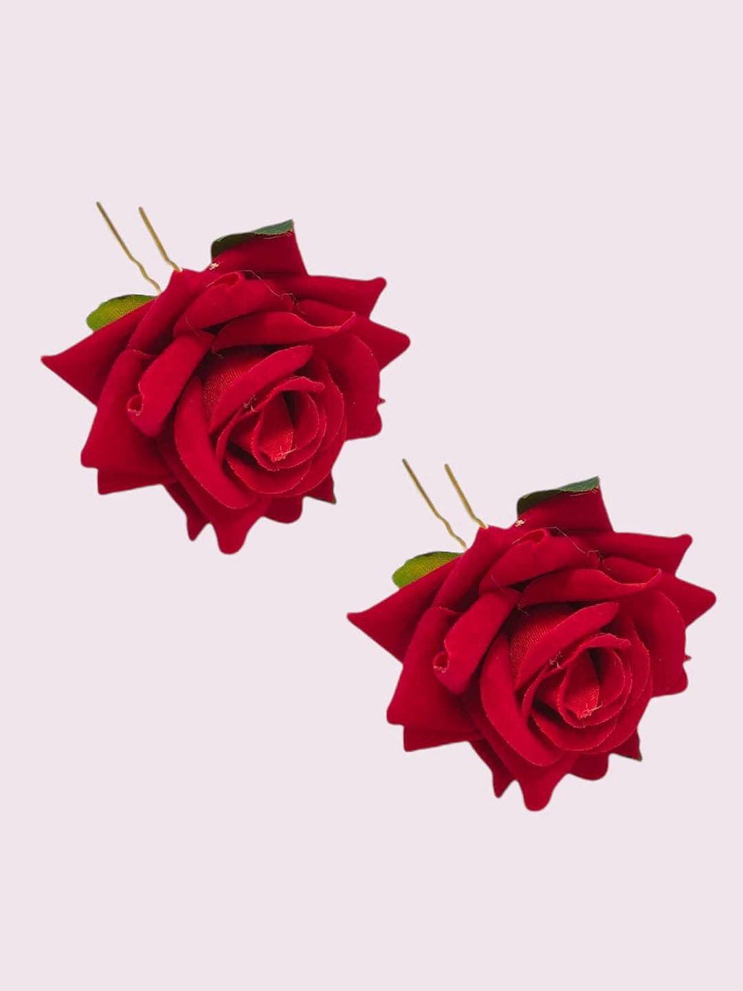 BARAKATH Women Set of 3 U-Shape Floral Juda Clips Hair Accessory Set