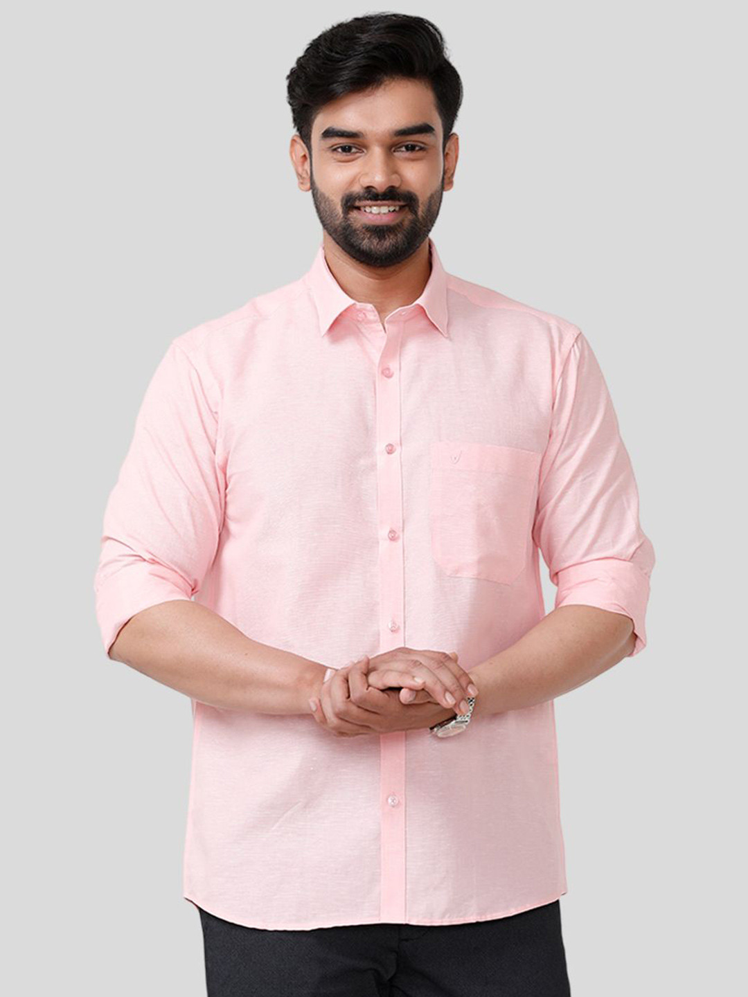 UATHAYAM Men Slim Fit Casual Shirt