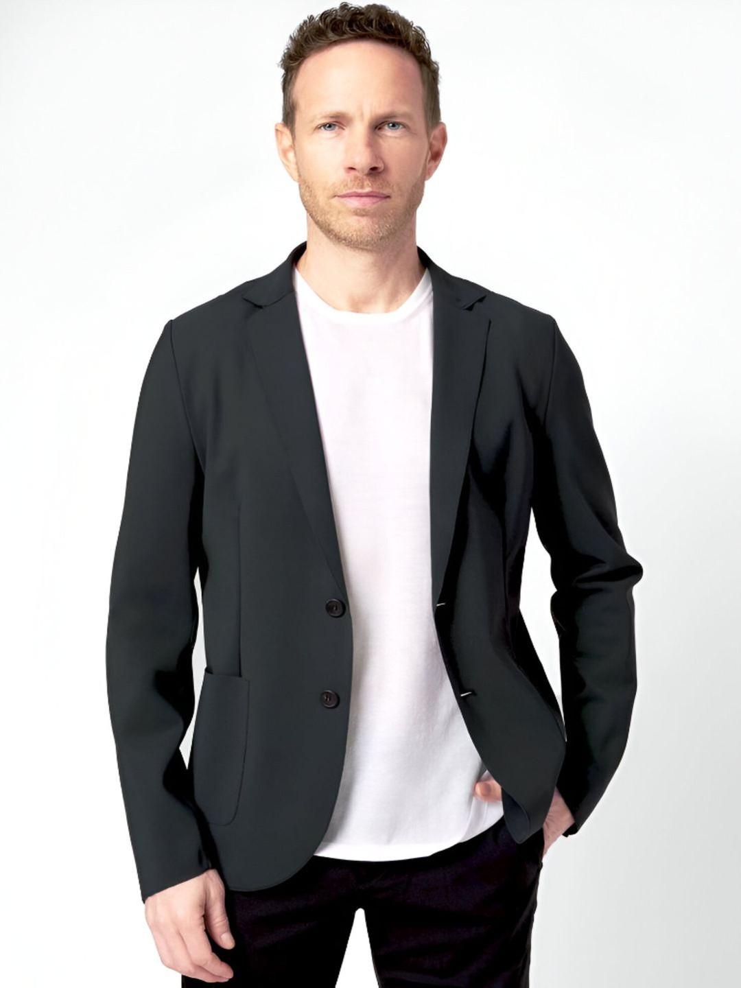 basket365 Slim-Fit Single Breasted Blazer