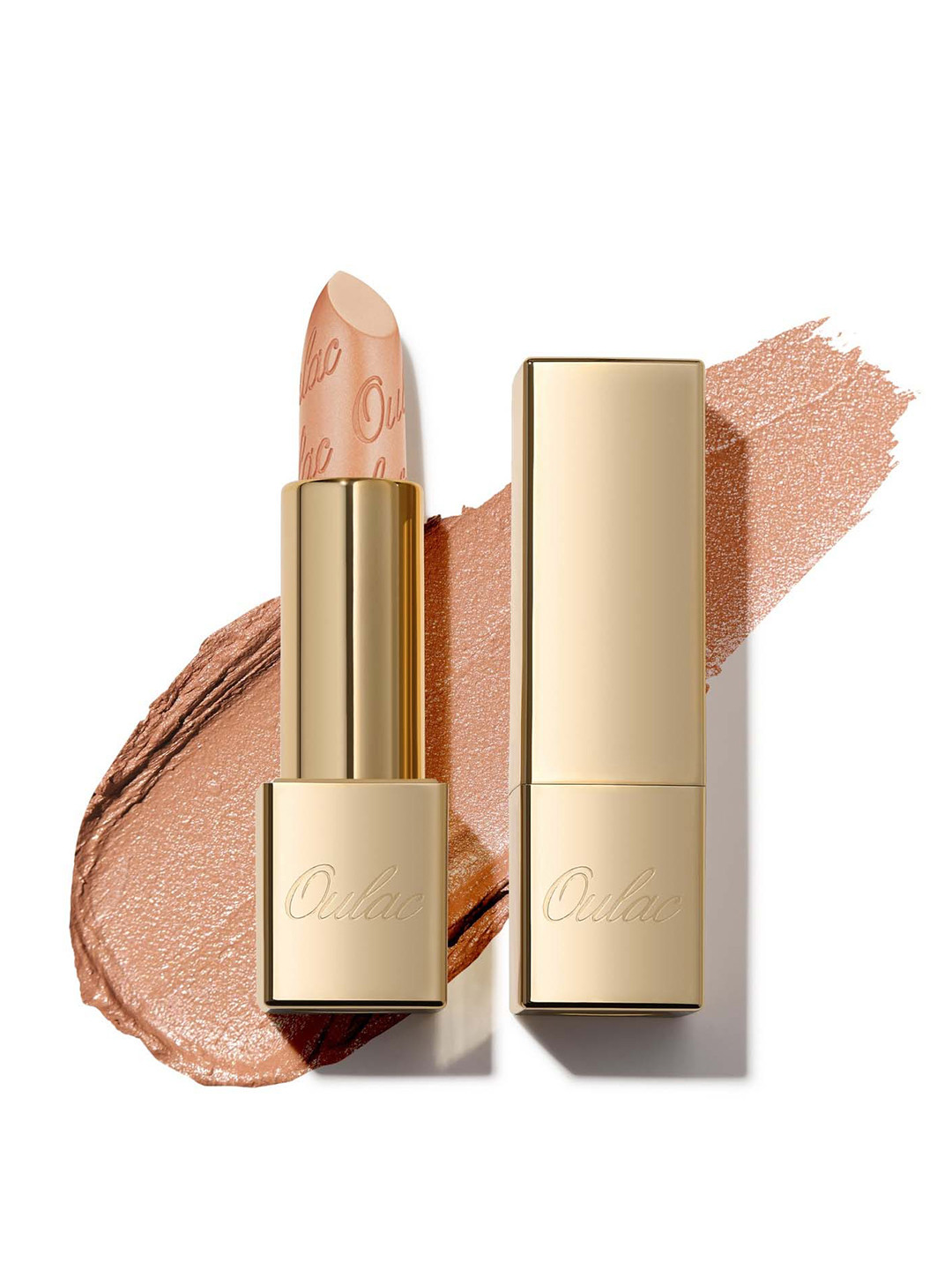 Oulac Metallic Shine Lipstick With Castor Oil - 4.3 g - Serene GM01