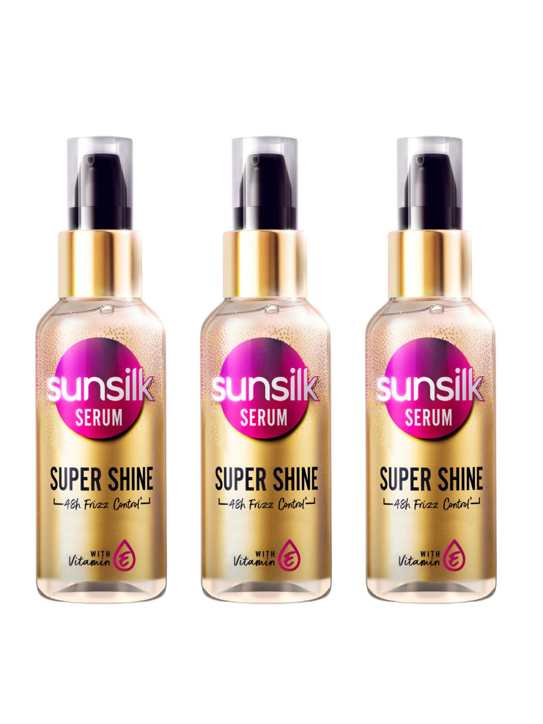 Sunsilk Pack Of 3 Super Shine Serum - 45ml Each