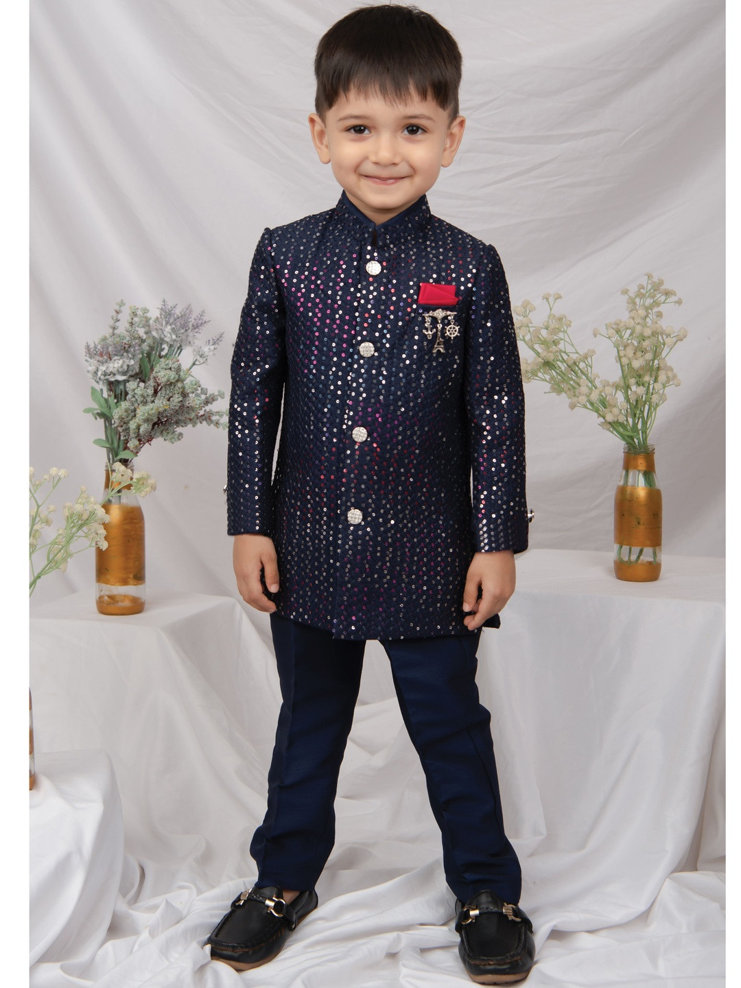 LITTLE COLLARS Mandarin Collar Sherwani
