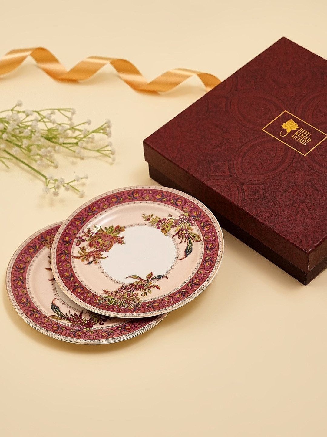 Ritu Kumar 2 Pieces With 24k Gold Printed Plates