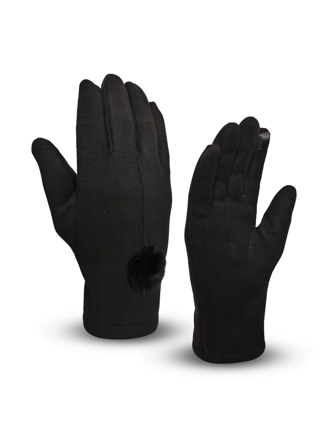 LOOM LEGACY Women Solid Acrylic Snow-Proof Touch Screen Soft  Winter Gloves