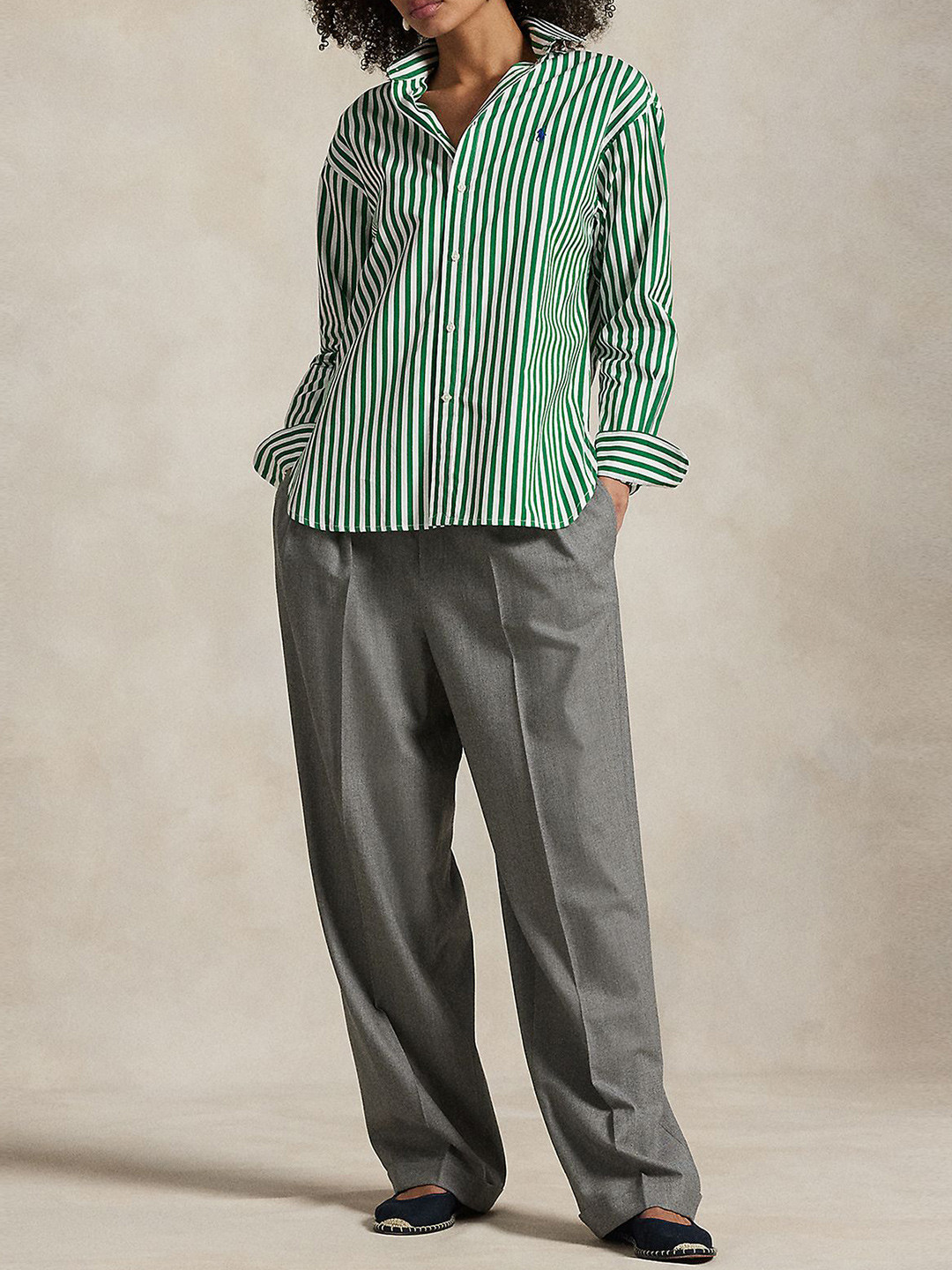 Polo Ralph Lauren Women Striped Pure Cotton Relaxed-Fit Casual Shirt